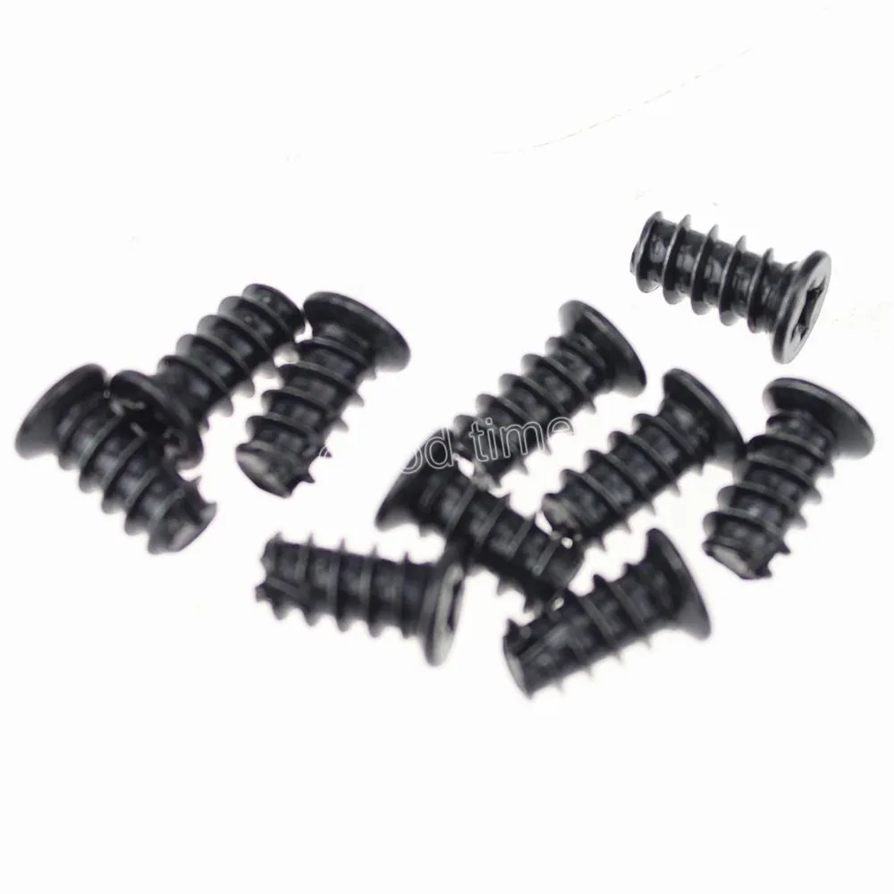 Professional 500 pcs Gdstime 1cm Fan Screw Black Computer PC Case 
