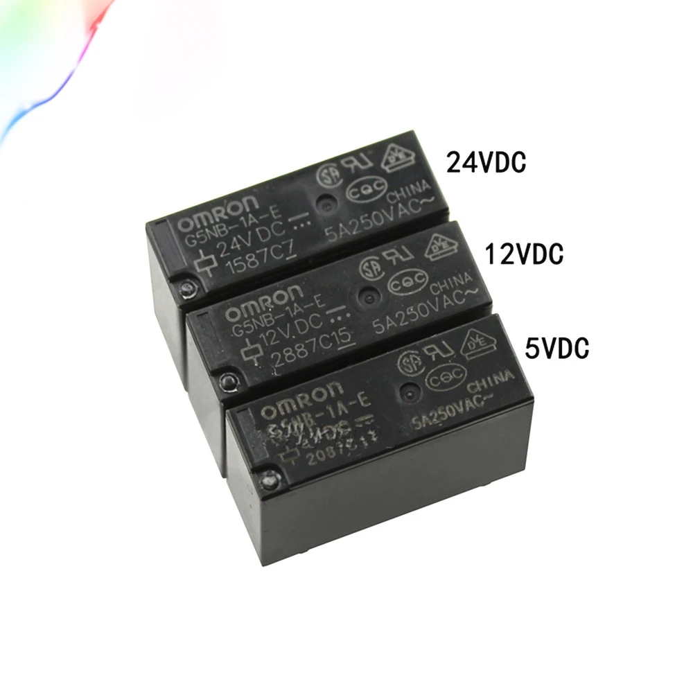 

100PCS 5V 12V 24V Power Relays G5NB-1A-E- 5VDC 12VDC 24VDC 5A 250VAC 4PIN