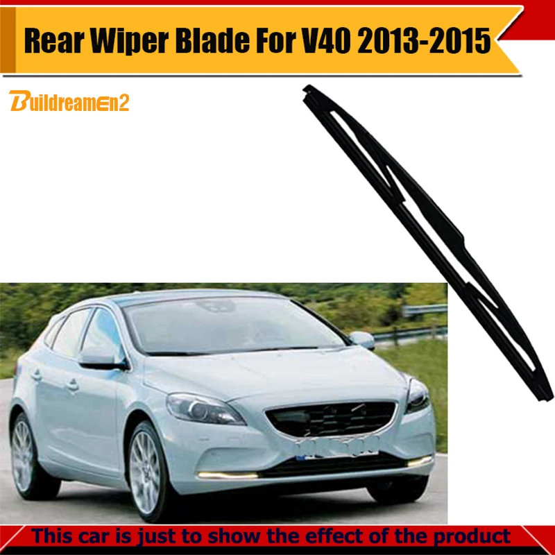 Buildreamen2 Car Soft Rubber Wiper Blade Auto Bracketless Rear Window Windshield For Volvo V40