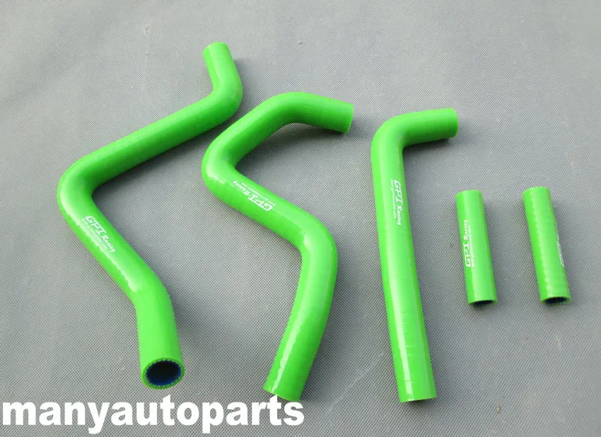 Силиконовый шланг радиатора подходит для Kawasaki KX250 1995-2002 96 97 98 9900 01 02 зеленый |
