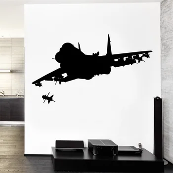 

Wall Vinyl Jet Fighter Firing Missile Guaranteed Quality Decal