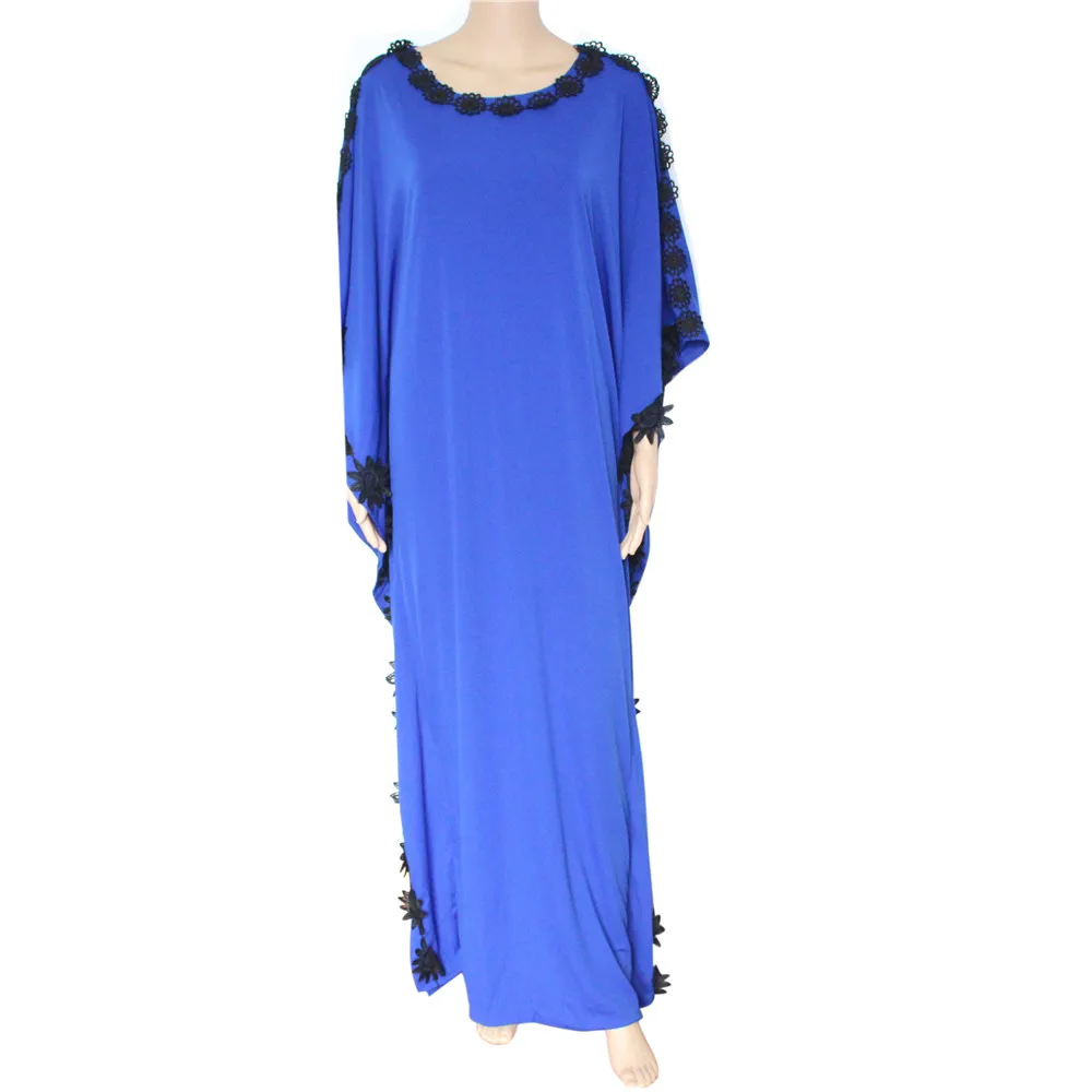 Tilapia, новинка, повседневный дизайн, кафтан, женское платье размера плюс, Африканский стиль, femme vestidos, макси, длинное, лето, Осень, платье - Цвет: blue