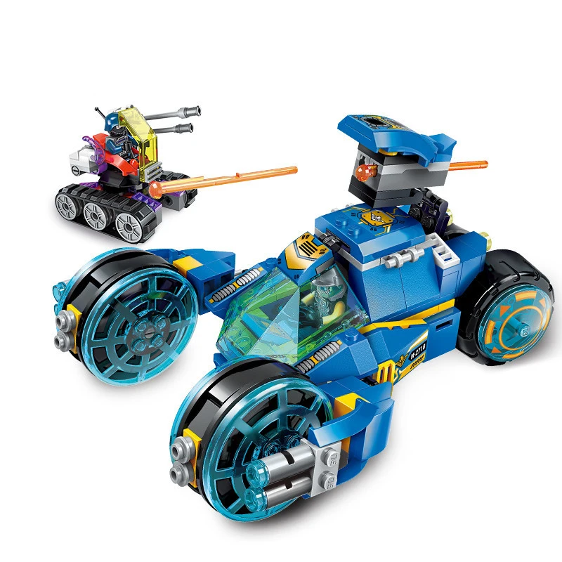 

277pcs Children's building blocks toy Compatible Legoings city Electromagnetic wheel chariot technology era deformation chariot