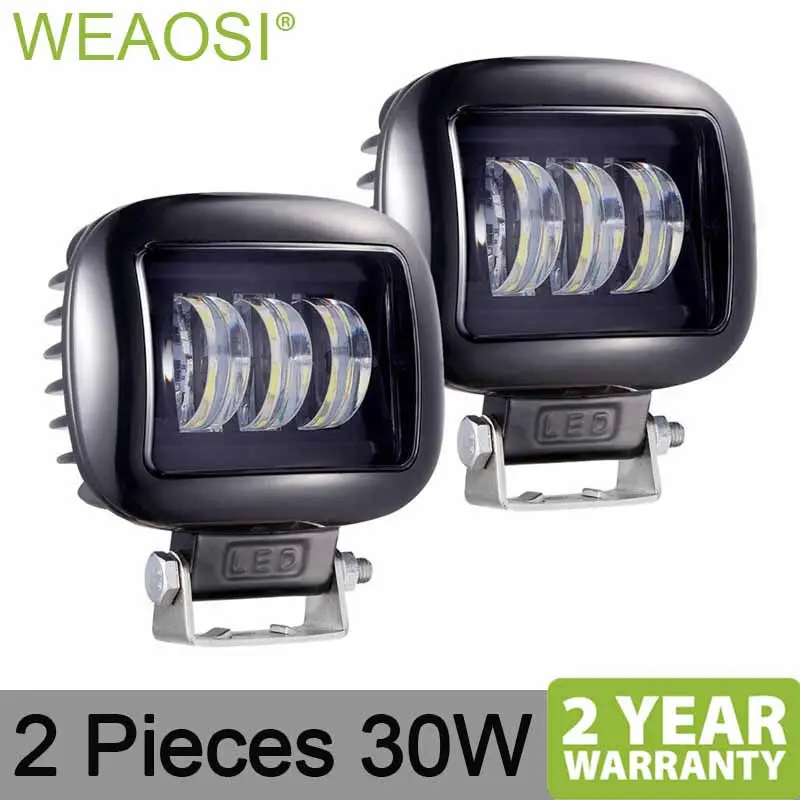 2x30W квадратный 4 5 дюймовый светодиодный светильник 12V 24V Spot для 4x4 внедорожный ATV