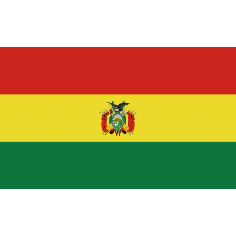 

90*150cm/60*90cm Bolivia Flag High Quality Brass Buckle 40*60cm/15*21cm For World Cup / National Day / Olympic Games