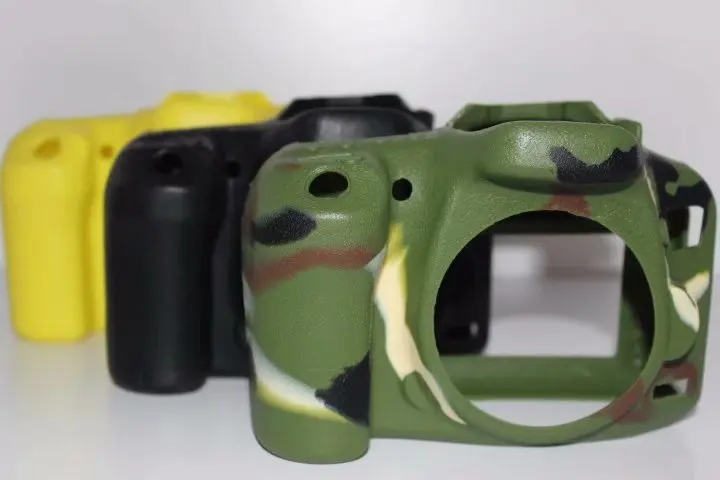 

Silicone Rubber Camera Bag Case For Canon EOS 7DII 7D Mark II 7D2 Protective Body Cover Soft with Hook