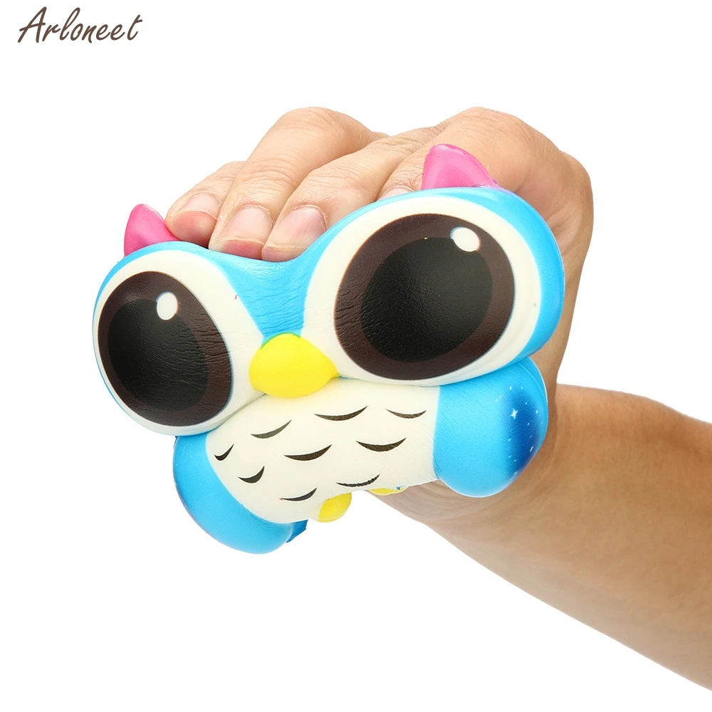 Мягкие игрушки Kawaii Очаровательная Сова мягкое медленно поднимающееся мультфильм кукольный крем Ароматизированная игрушка для снятия стресса Антистресс снятие стресса 27