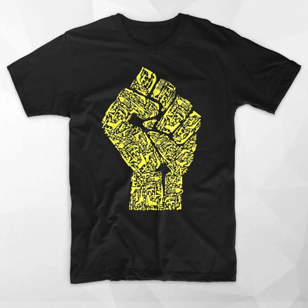 Hand of Revolution T Shirt Top Revolt Peace Anti War Government ...