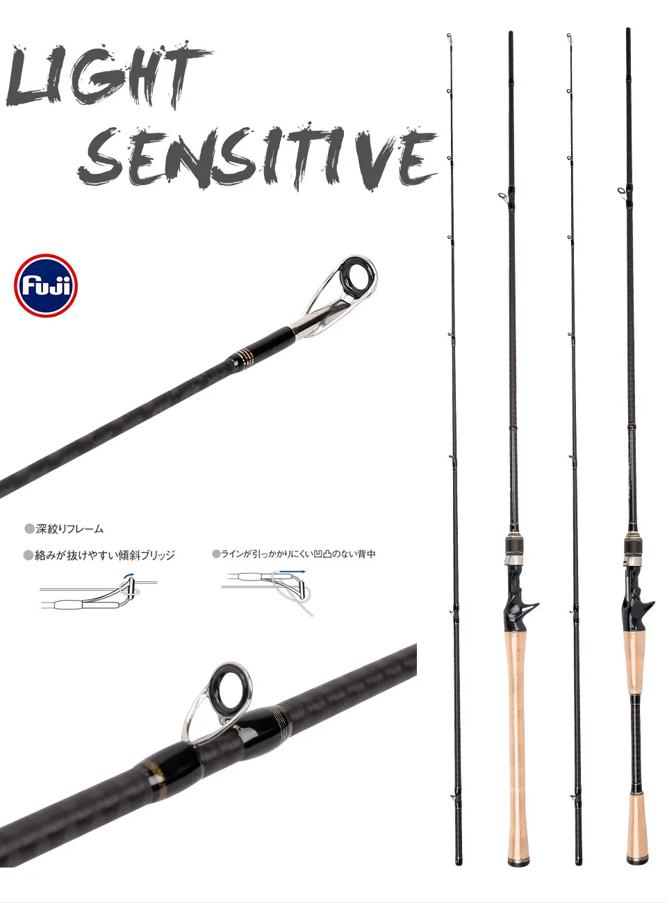 TSURINOYA PROFLEX II 702MHC 2,12 М MH power baitcasing Rod full FUJI аксессуары X-Cross carbon belt удочка