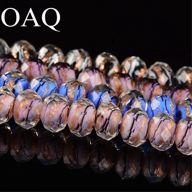 

5/8/10mm Glass Beads Wholesale Bicone Faceted Lampwork Round Beads For Jewelry Making Bracelet Necklace Accessories