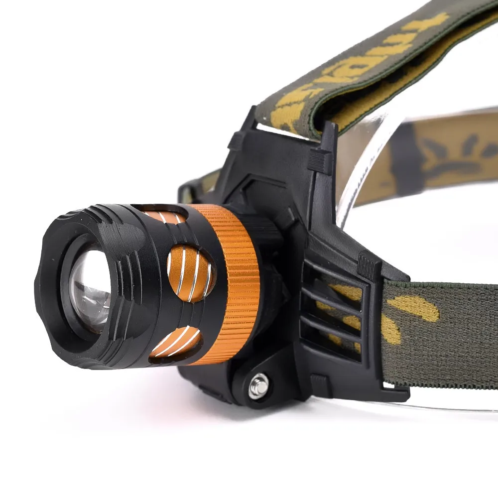Масштабируемая головная лампа Cree XM L T6 led 2500LM перезаряжаемые фары лампы + 2x18650
