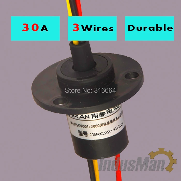 

5pcs/pack Wind turbine slip ring 30A x 3rings capsule slip ring diameter 22mm