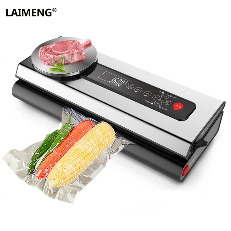 LAIMENG Бытовая Вакуумная пищевая упаковочная машина с вакуумными пакетами