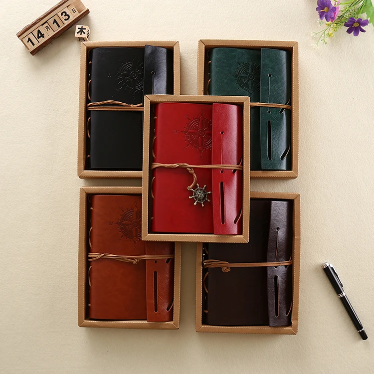 

Soft Copybook Vintage Rope Spiral Notebook Pocket Diary Planner Books Travel Journal Notebook Sketch Craft Blank Refill Paper