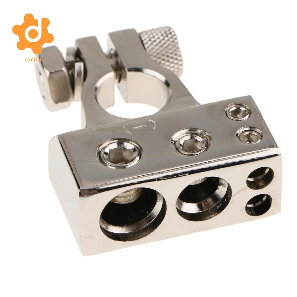 Pair Auto Positive Negative Battery Terminals Clamps Connectors Dustproof
