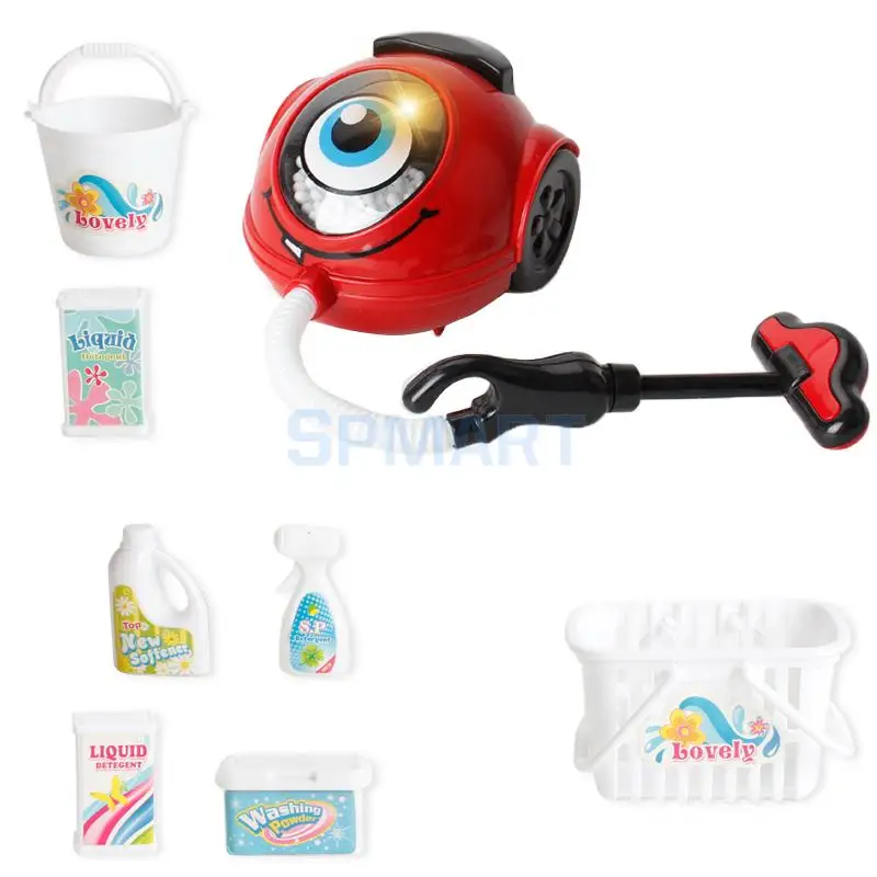 Simulation Home Appliances Toys w/ Sounds & Lights - Baby Pretend Play Kitchen Cooking Housekeeping Play Food Toy Developmental