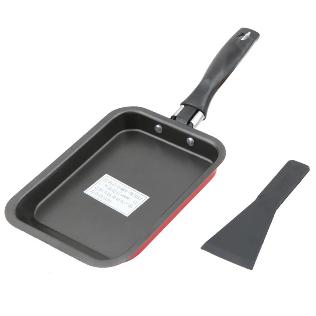 

1set 18.3cm Rectangular Mini Egg Frying Pan Non-Stick Egg Roll Square Frying Pan Sandwich Breakfast Pan Cooking Tools