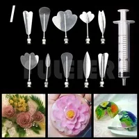 aghi per fiori e gelatina strumenti per decorazione 3D 11 siringhe per gelatina A 6# D 