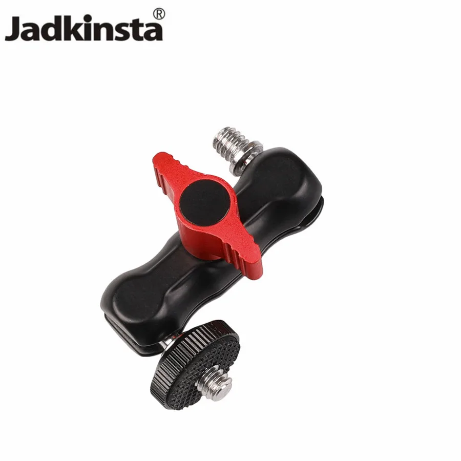 

Jadkinsta 1/4 to 1/4 Mini Tripod Ball Head for Crab Super Clamp LCD Monitor Magic Ballhead 360 Degree Rotate Photography