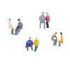 50pcs Painted Model Train Seated People Passengers Figures 1:87 HO Scale Model Building Kit Perfect for Layout Diorama Accessory 3