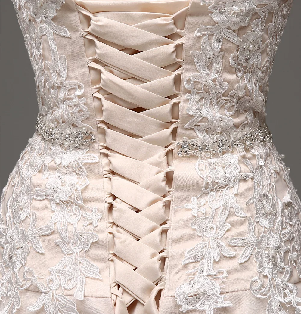 В наличии vestidos de novia 2018 бежевый свадебный наряд Vestido Noiva свадебное платье невесты