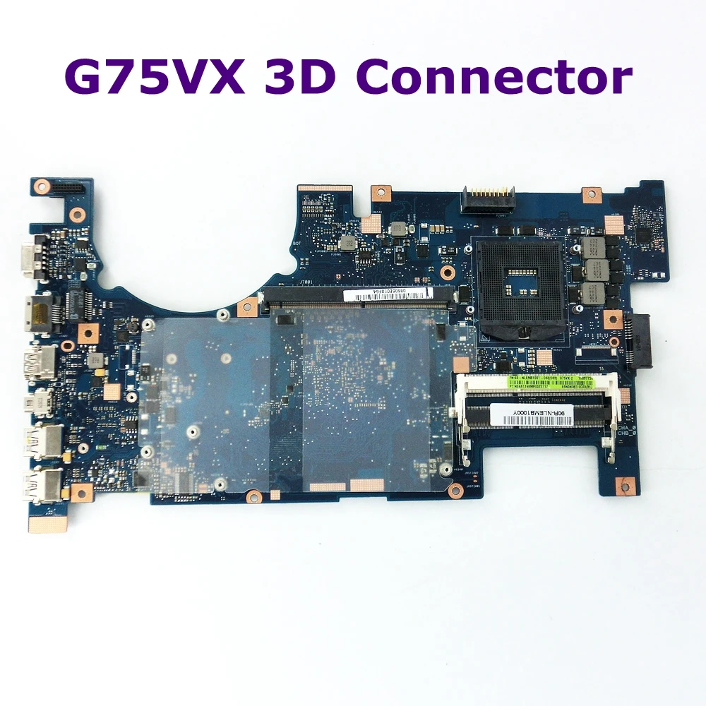 Best Price G75VX Motherboard HM77 For Asus 3D LCD Connector Support NVIDIA GeForce GTX 670M 60-NLEMB1001-C03 100% Tested Working Well