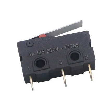 10pcs KW11 3Z 2 3PIN 5A 250VAC G69 Straight shank Tripod Mini Light Touch Switch for