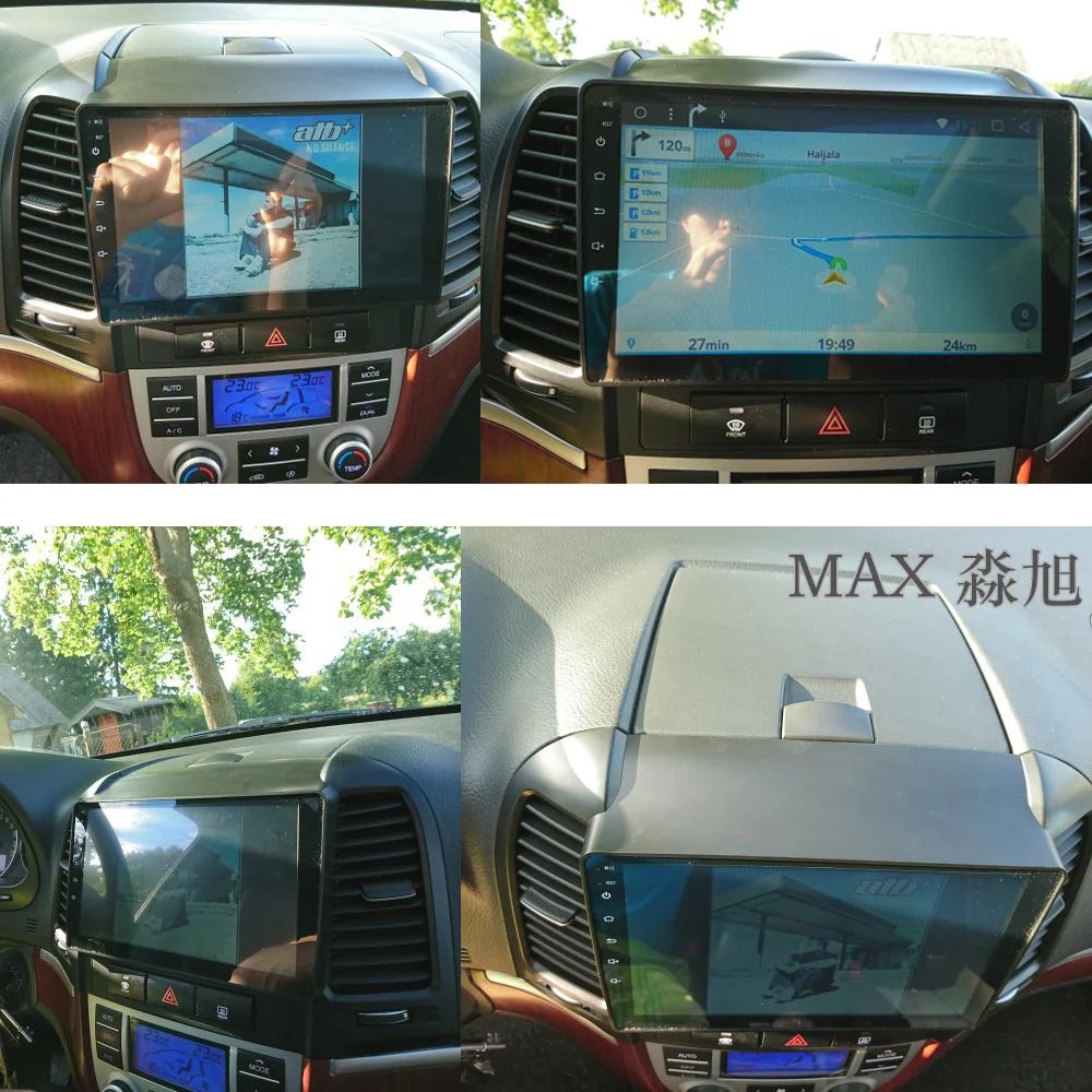 Top MAX GPS Navigation System Android 8.1 Car DVD For Hyundai Santa Fe 3/4holes Car Radio RDS 4G WiFi Free Map swc Bluetooth Call 5