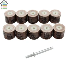 10pcs 600 Grit Flap Wheel Sandpaper Sanding Disc Replacement Mandrel Abrasive Rotary Tool Free shipping