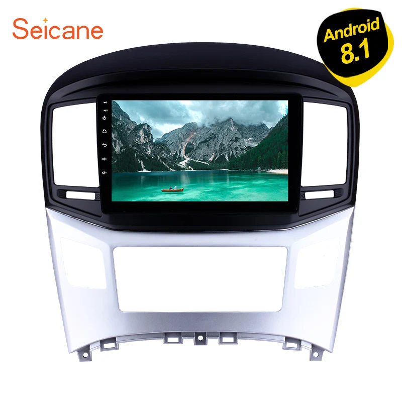 

Seicane Android 8.1 Car Radio for 2016 2017 2018Hyundai Starex H-1 Wagon GPS Navi 10.1 inch with 1024*600 Steering Wheel Control