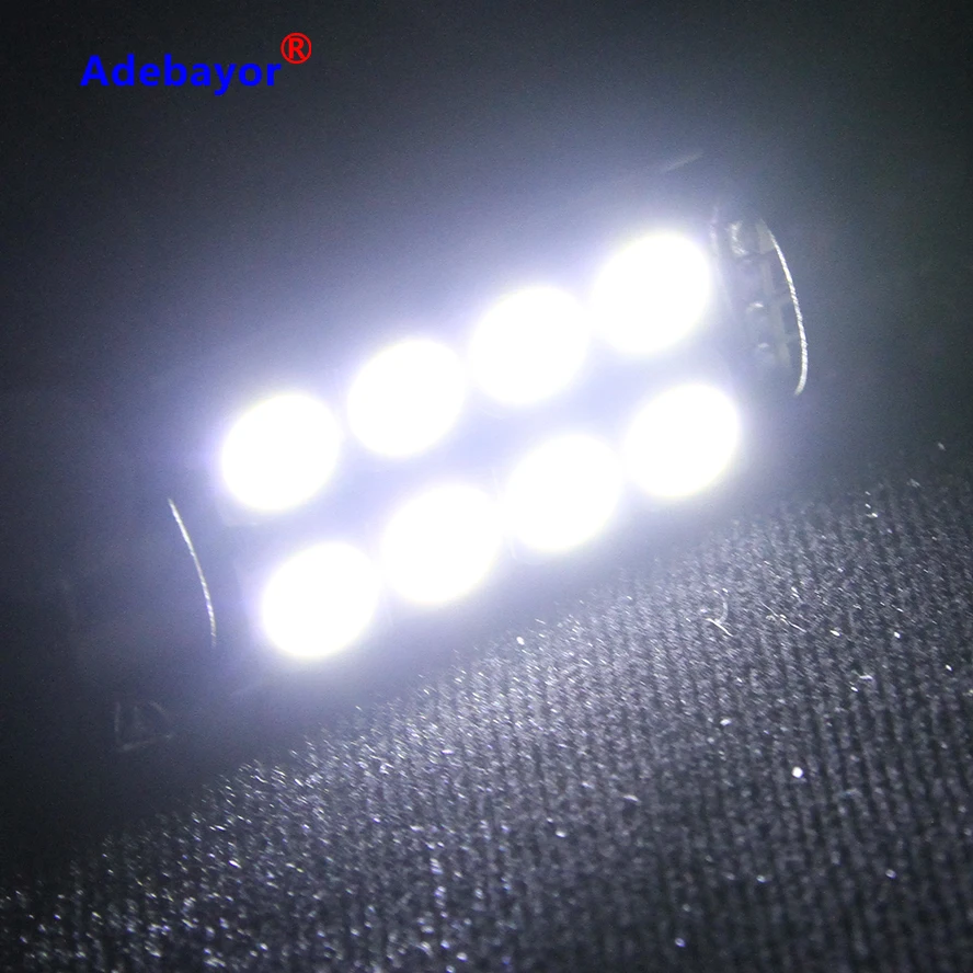 2 шт./лот 39 мм 1 72 &quot8 SMD 5050 CANBUS белая автомобильная светодиодная Внутренняя