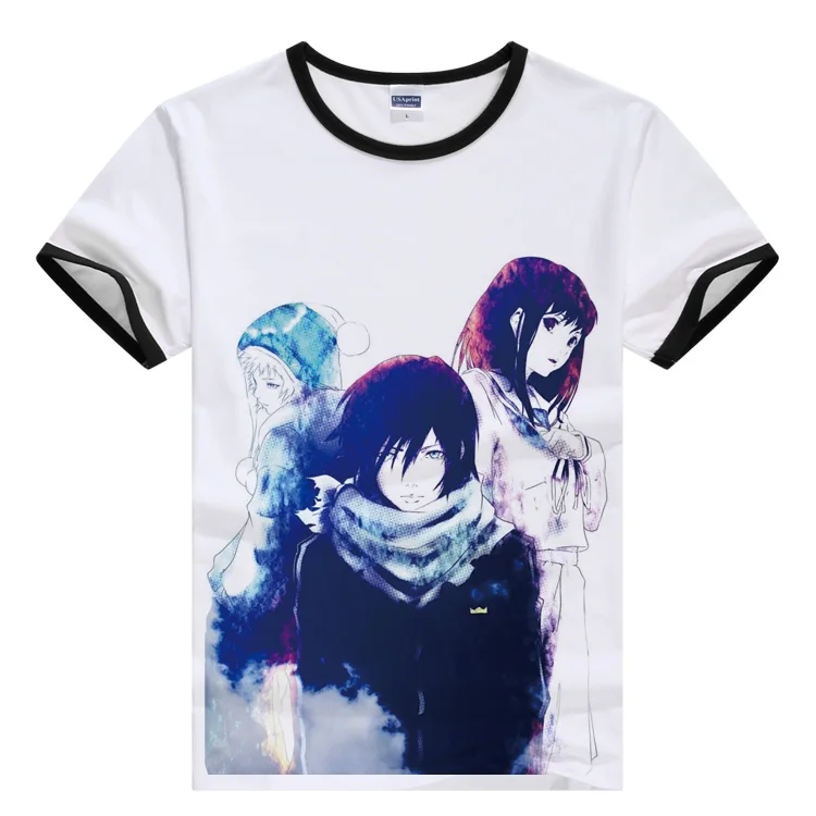 

[XHTWCY] Noragami Aragoto man women T-shirt Anime Yato Kami Cosplay Cotton Cartoon Short Sleeve