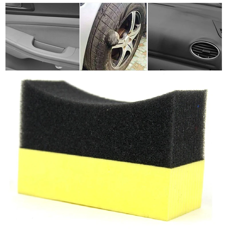 

1pc PE Multifunctional Waxing Cleaning Tool Corner Wipe Clear Residual Wax Wax Car Interior Cleaning Car Accessories Spong Brush