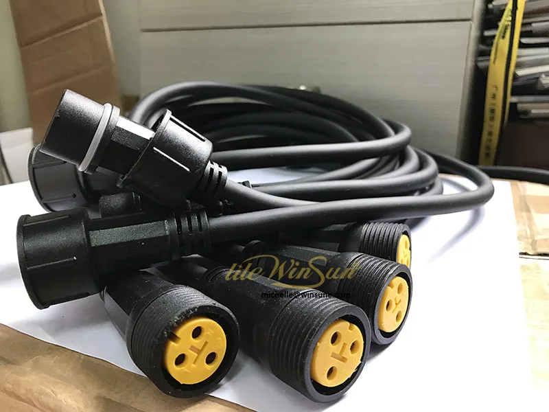 good quanlity power cable par dmx waterproof connectors interface