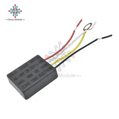 interruptor tactil de 3 vias para luz de escritorio control tactil atenuador para bombillas interruptor de lampara