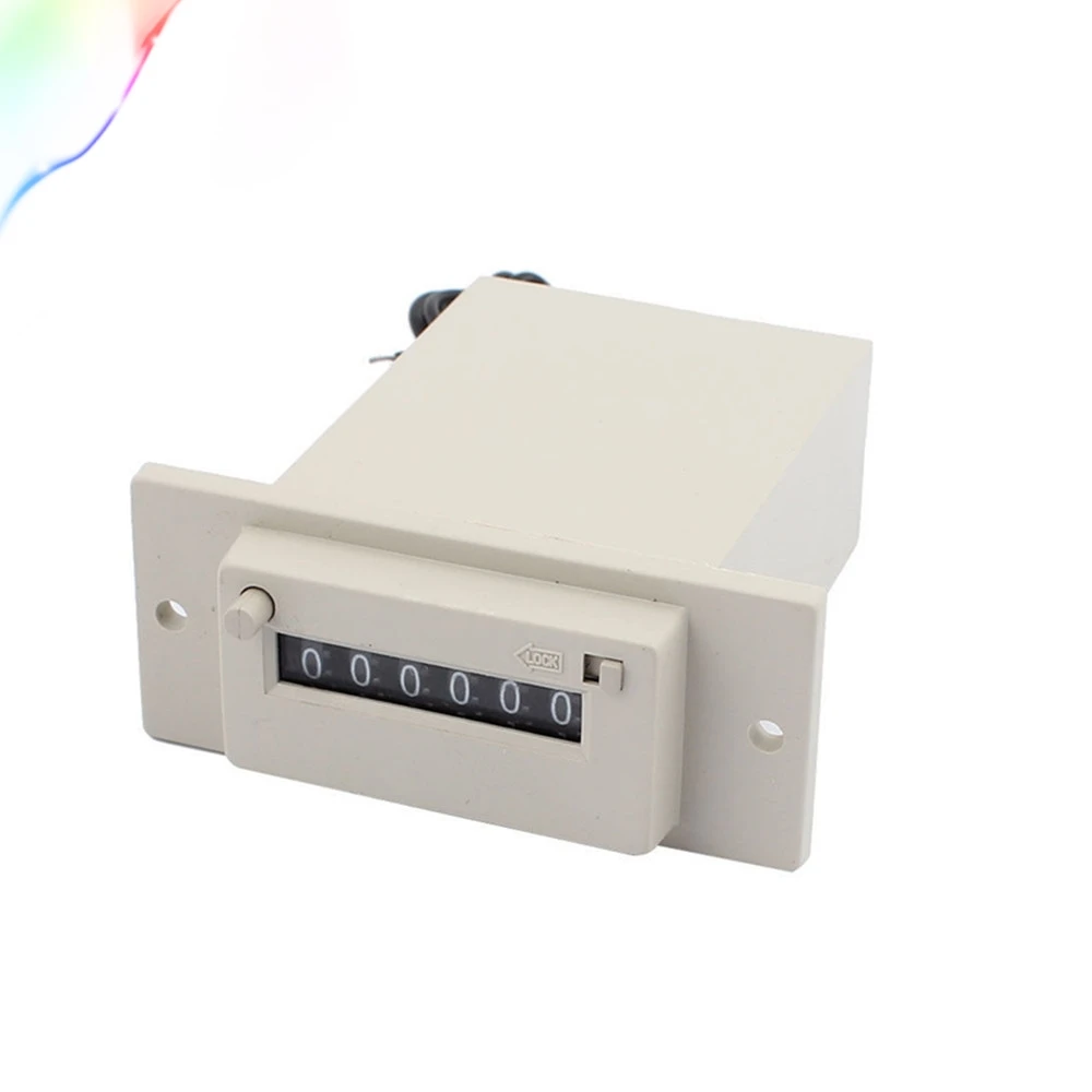 Серый пластиковый корпус DC 24V AC 110V 220V CSK6-YKW 6 цифр электромагнитный счетчик |
