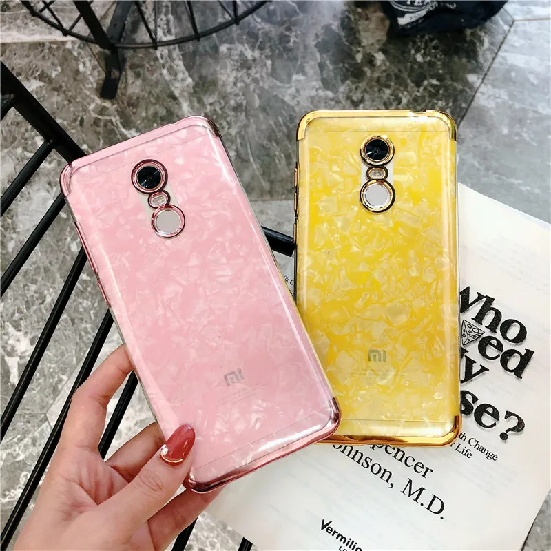Мраморный Блестящий силиконовый чехол из ТПУ для XiaoMi RedMi 5 Plus блестящий S2 Note 7 6 Pro 4X