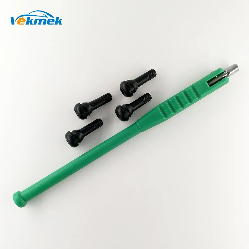 

1 Set Tire Valve Service Kit 1 pc Two Way Valve Mounting tool 4 pcs Tire valve Stems TR414 Tyre Repairing Tool Set