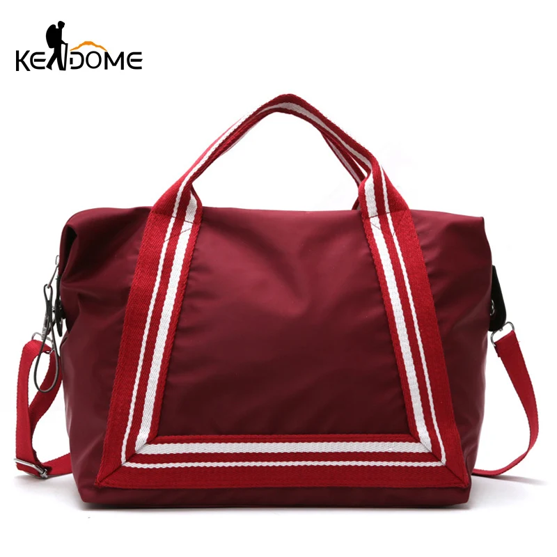 

Women Sport Training Gym Fitness Travel Bags Durable Waterproof Nylon Outdoor Sports Handbag Shoulder Tote For Female XA941WD