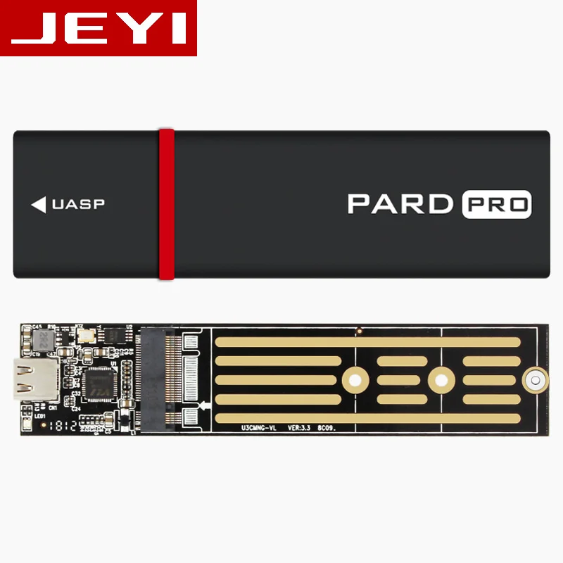 JEYI PARD PRO TYPE-C USB3.1 USB3.0 m.2 NGFF SSD мобильный диск через VLI716 Поддержка отделка SATA3 6 Гбит/с UASP Алюминий корпус SSD, HDD