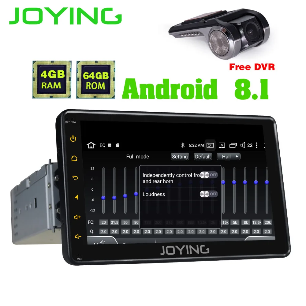 

8 inch 4GB Single din Android 8.1 car radio player support Carplay/Voice command/Android auto/DSP GPS Navigation with free DVR