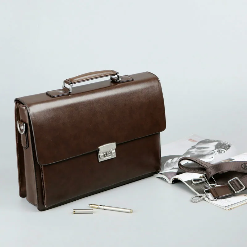 IMIDO мужской портфель для руководителя, деловая мужская сумка, портфель, сумки-тоут для мужчин, чехол для документов, Мужская классическая сумка из искусственной кожи