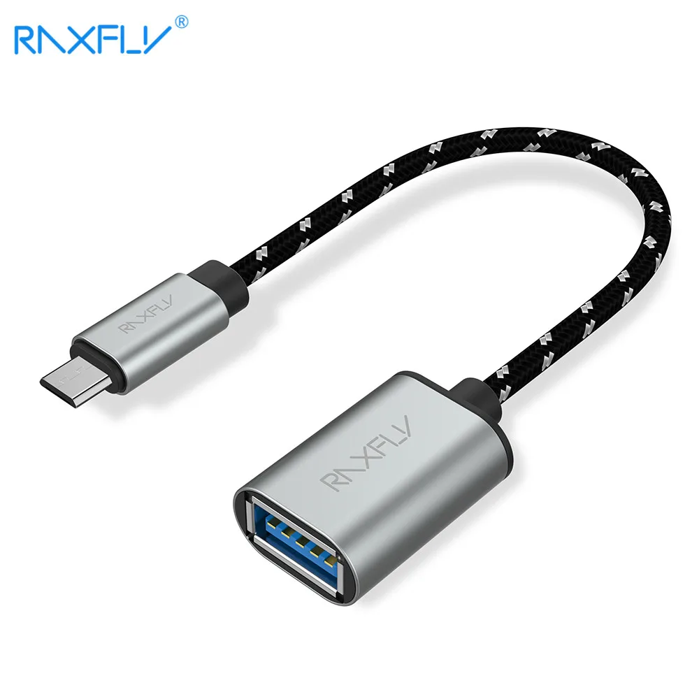 

RAXFLY OTG Micro USB Cable Adapter For Xiaomi Redmi Note 5 Micro USB To USB 2.0 Connector Data Sync USB OTG Adapter Charger Wire