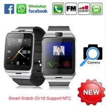 Smart watch aplus gv18 uhr sync notifier unterstützung sim-karte bluetooth-konnektivität apple iphone android telefon smartwatch uhr