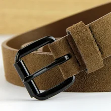 The fashion leisure leather belt for men and women general high-grade alloy agio contracted joker free shipping