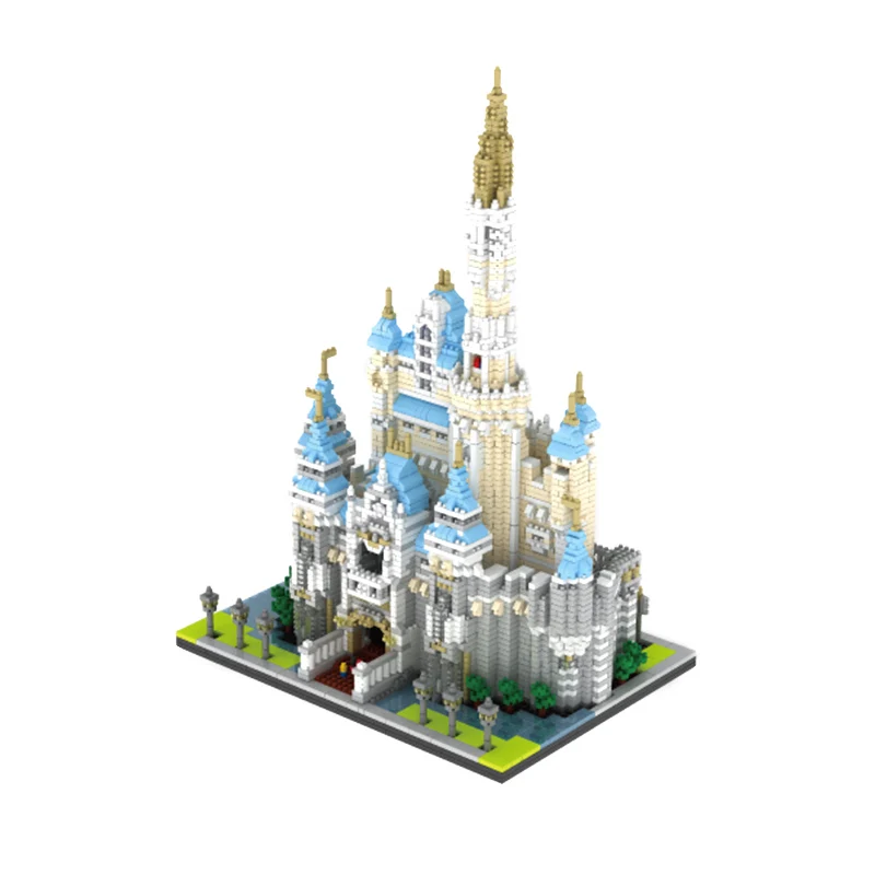 

Large Block Castle Model Figure Building Brick Plastic DIY Castle blocks Educational Gift Children Compatible Educational Toys