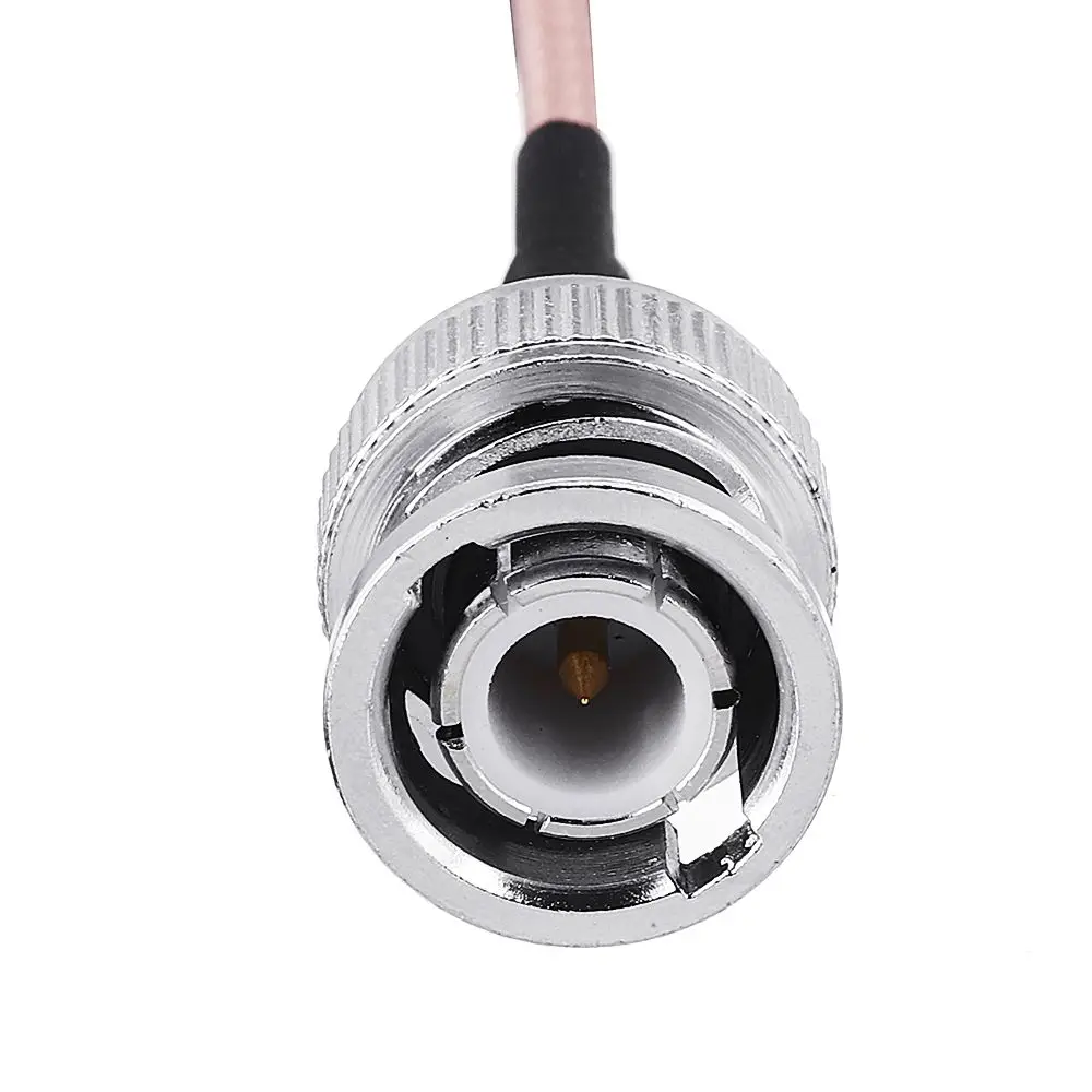 LEORY Cable Connector BNC Male to SMA Male 30cm/50cm 50ohm Extension Adapter silver plated wire Length Optional