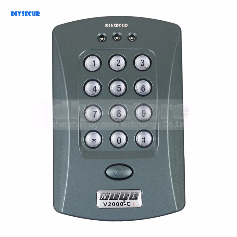 

DIYSECUR 125KHz Door RFID Keypad Proximity Reader Access Controller System + 10 Free Key Fobs Brand NEW