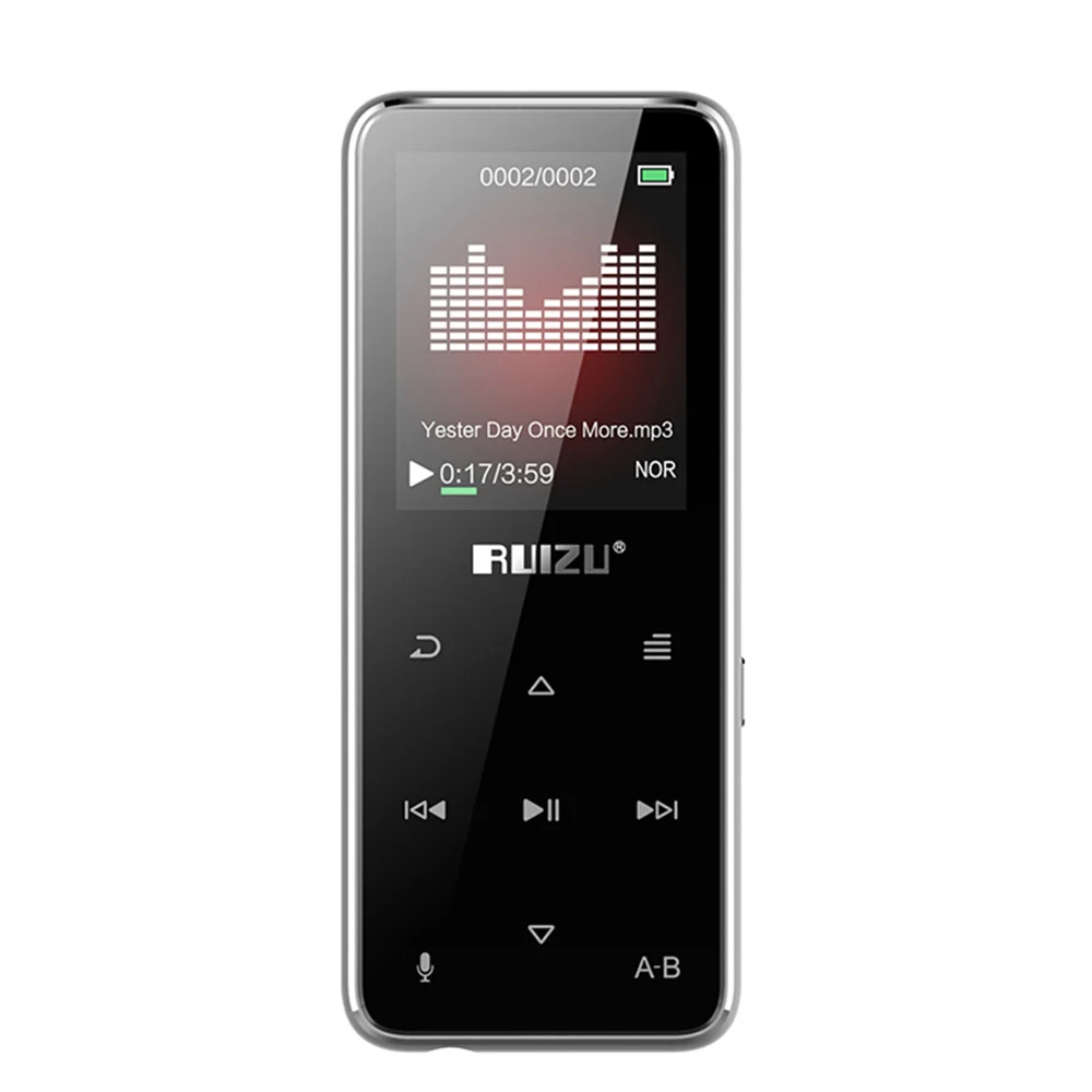 MP4 плеер RUIZU X16 8 ГБ Bluetooth колонка экран 1 дюйма FM радио электронная книга чтение TF