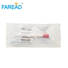 X10pcs RFID FDX-B 2,12x12 мм RFID ПЭТ ильной рыбы инъекционные микрочип шприц для идентификации животных